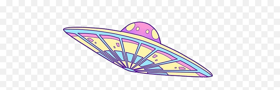 Ufo Psychedelic Alien Tumblr Aesthetic Freetoedit - Cute Galaxy Stickers Png,Ufo Png