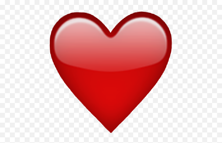 Simple Basic Red Heart Iphone Emoji - Un Corazón Grande Rojo Png,Ios Emoji Png