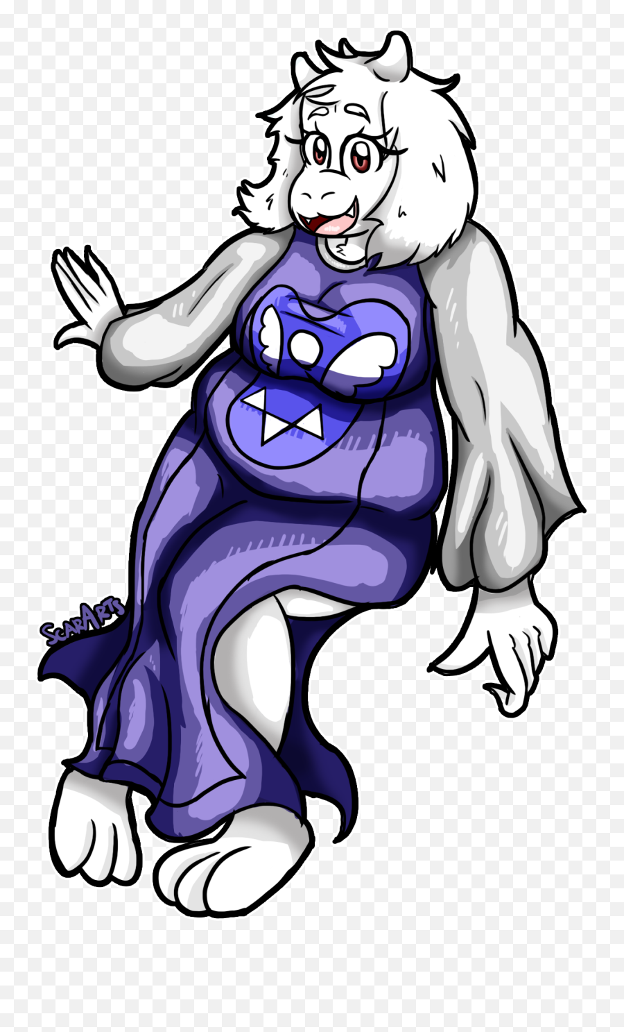 Toriel By Jackthewolf115 - Cartoon Png,Toriel Png