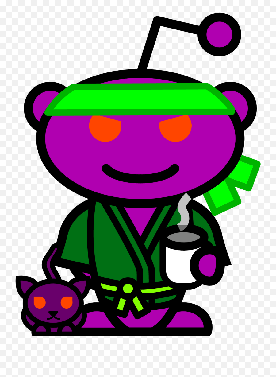 My Snoovatar Is A Purple Robot Ninja - Portable Network Graphics Png,Ninja Fortnite Transparent