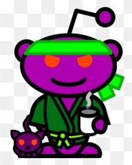 My Snoovatar Is A Purple Robot Ninja - Portable Network Graphics Png,Ninja Fortnite Transparent
