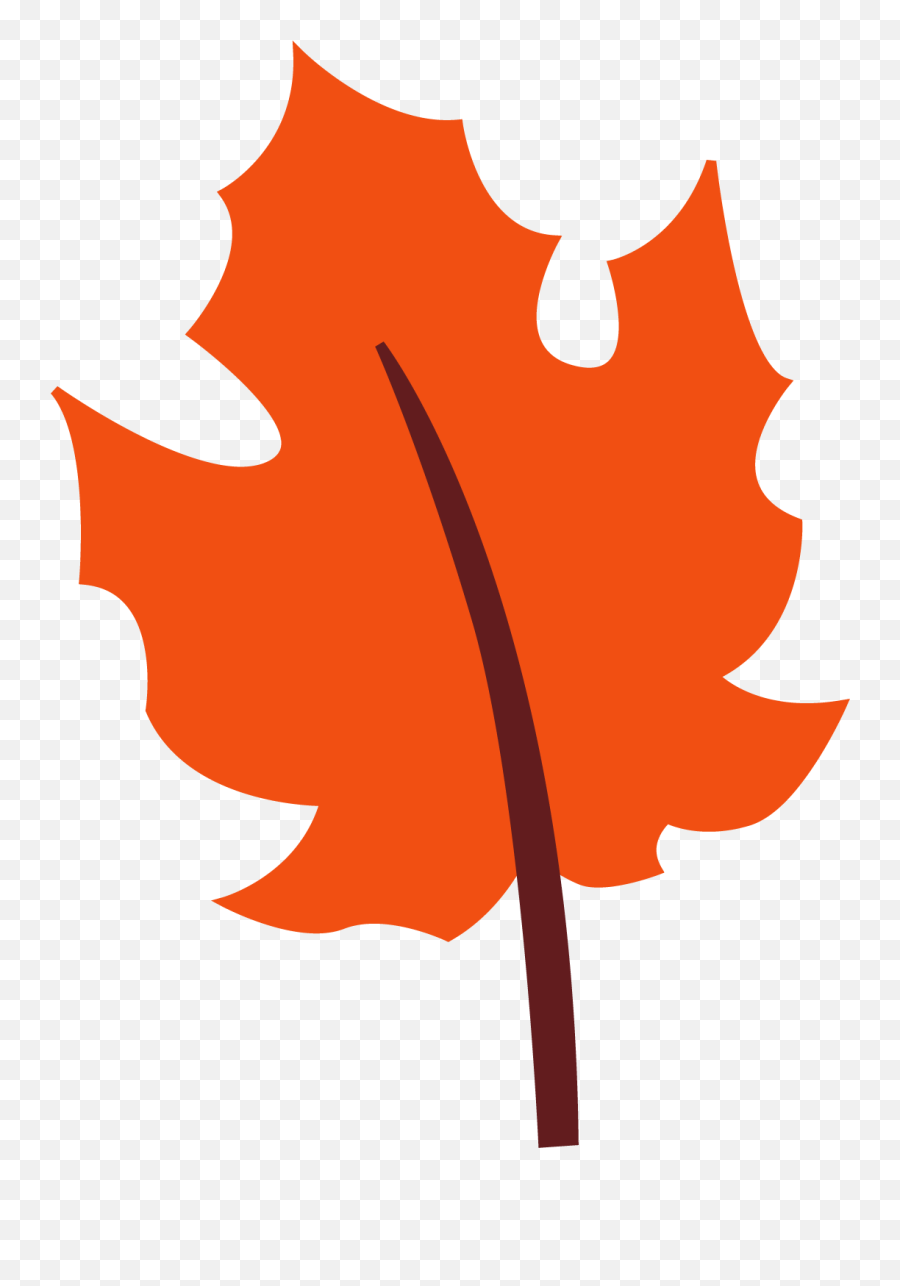 Download Free Fall Leaves Png Image Clipart - Orange Leaf Clip Art,Leaves Clipart Png