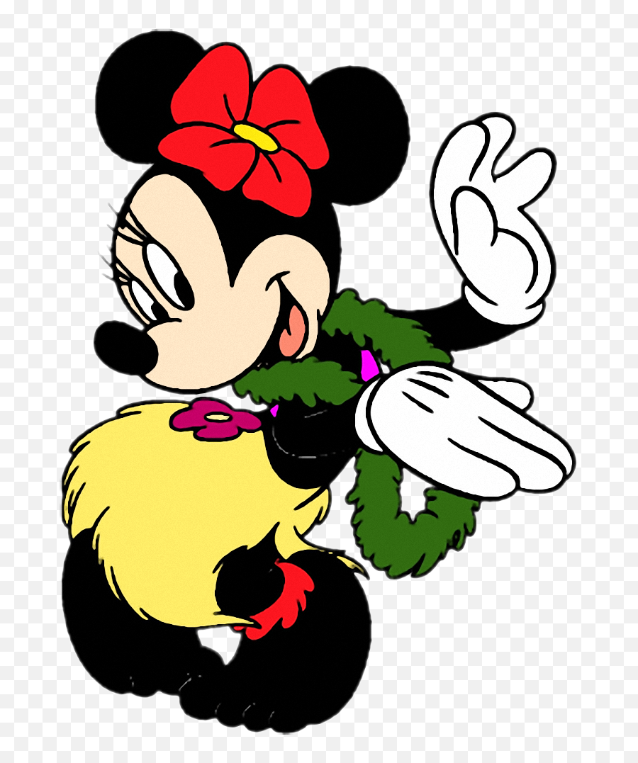 Hula Minnie Mouse - Hula Minnie Mouse Png,Luau Png