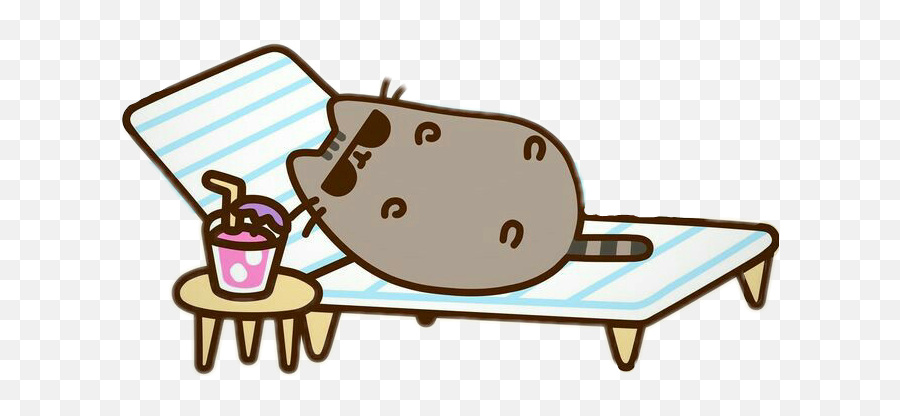 Pusheen The Cat Edible Cake Topper Png - Pusheen Summer Transparent,Pusheen Transparent Background