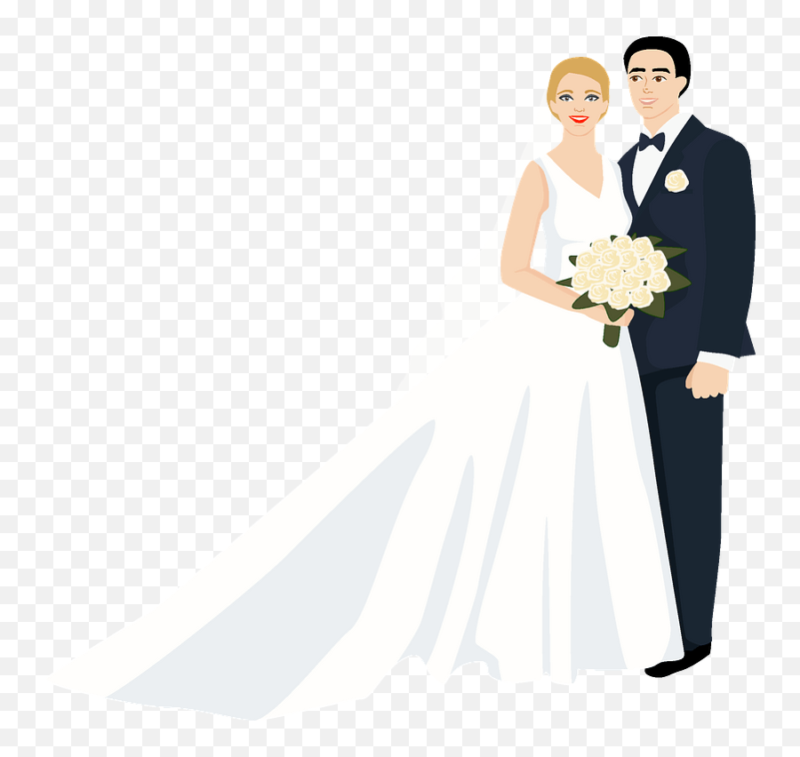 Bride And Groom Clipart Free Download Transparent Png - Bride,Bride And Groom Png