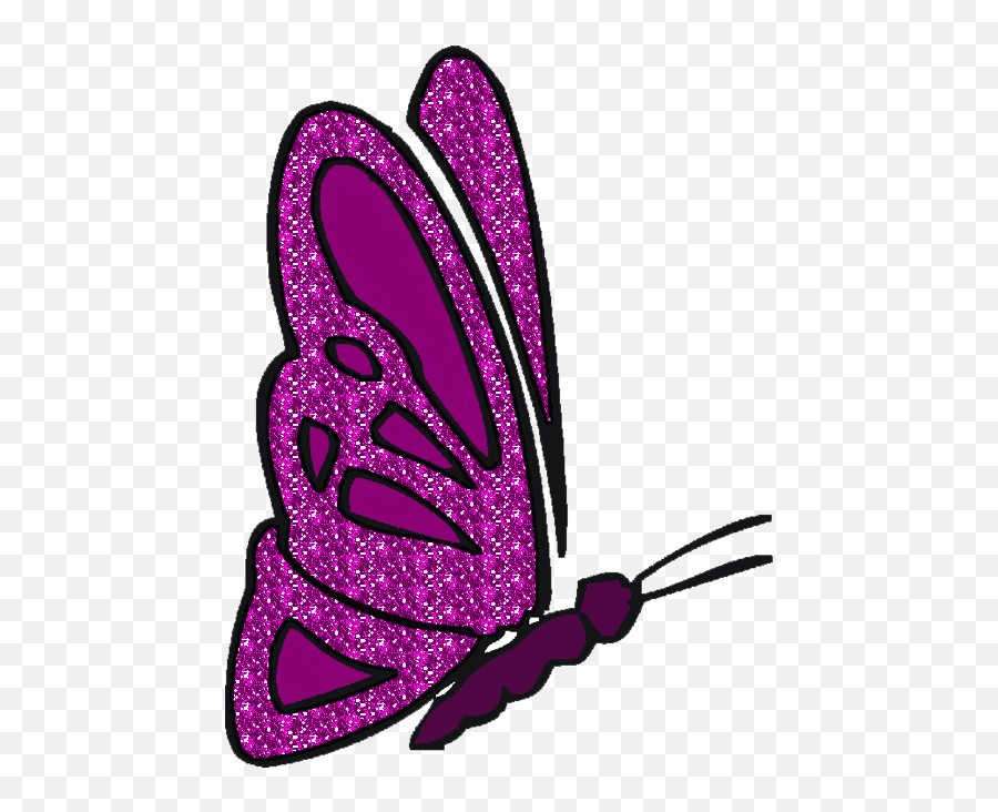Glitter Graphics - Clipart Library Glitter Butterfly Clip Art Png,Purple Glitter Png