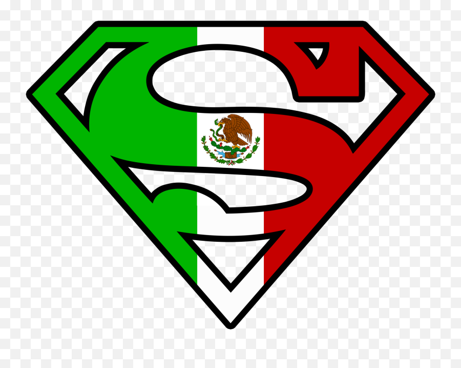 Superman Mexican Flag Logo Black Tshirt - Mexican Superman Superman Logo Mexico Png,Superman Logo Images