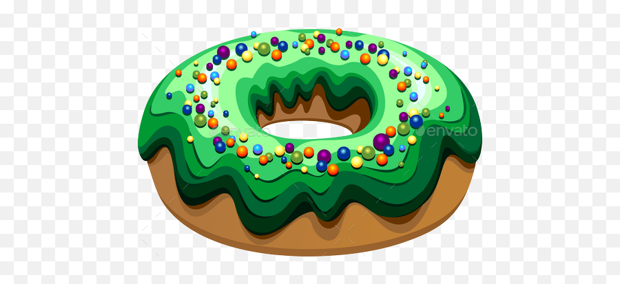 Donuts 6 Flavours Set - Drawing Png,Donut Png