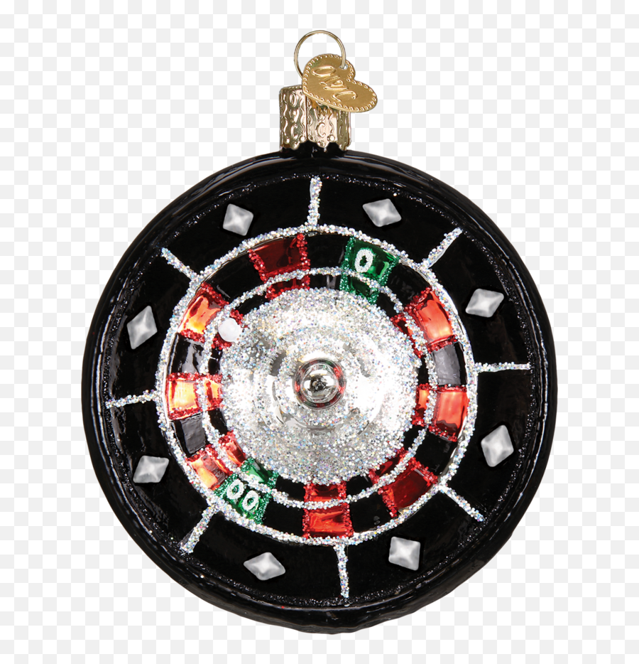 Old Word Christmas Roulette Wheel Glass Ornament - South Bruce Peninsula Fire Department Png,Roulette Wheel Png