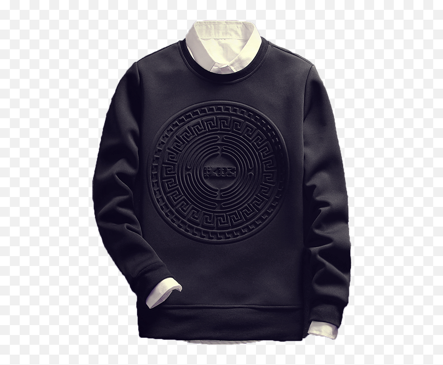 Autumn Winter Long Sleeve Solid T Shirt Men Bump Embossing Brand - Shirt Fashion Casual Texture Quality Comfort Material Tops The Freedom Trail Foundation Png,Fishnet Texture Png