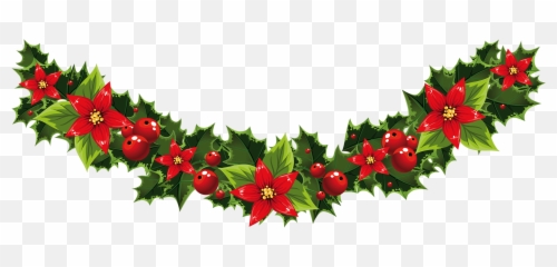 Santa Claus Borders And Frames Christmas Card Clip Art - Vector Garland Png