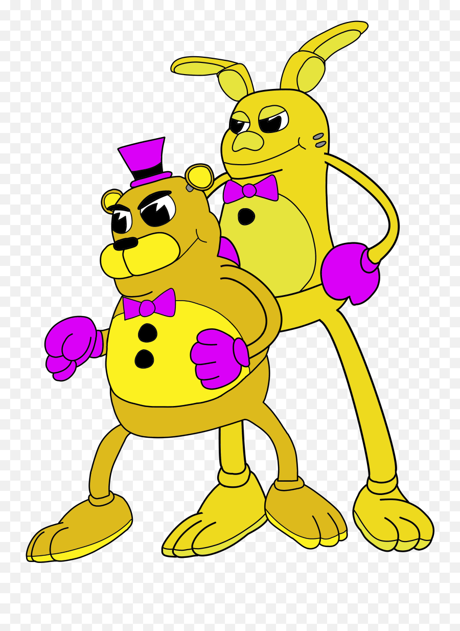 Cuphead Png - Goldy And Springs Fnaf Cuphead Crossover Fnaf Cuphead Crossover,Cuphead Png
