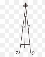 Easel - Rusticiron Celebrations Party Rentals Easel Rod Iron Png,Easel Png