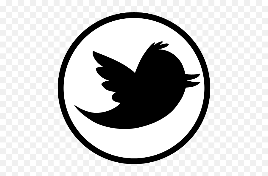 twitter symbol black and white