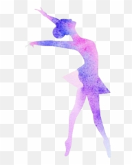 Download Hd Ballet Balerin Purple - Feliz Cumpleaños Para Bailarinas Png,Ballerina Png