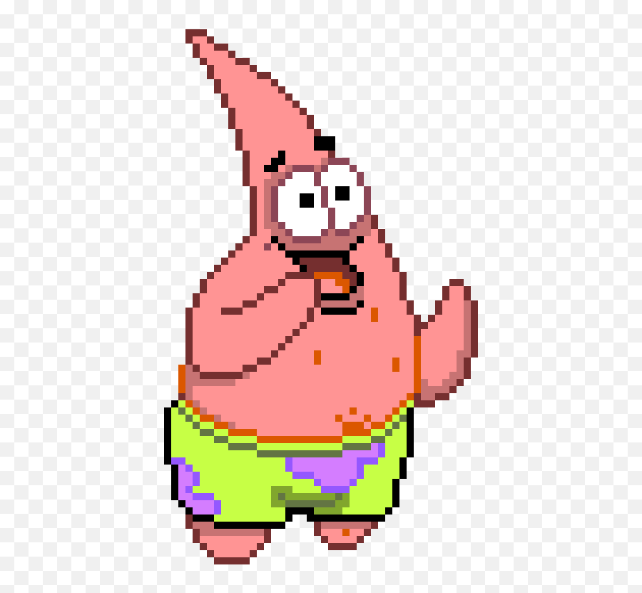 Patrick Star - Patrick Pixel Art Png,Patrick Star Png