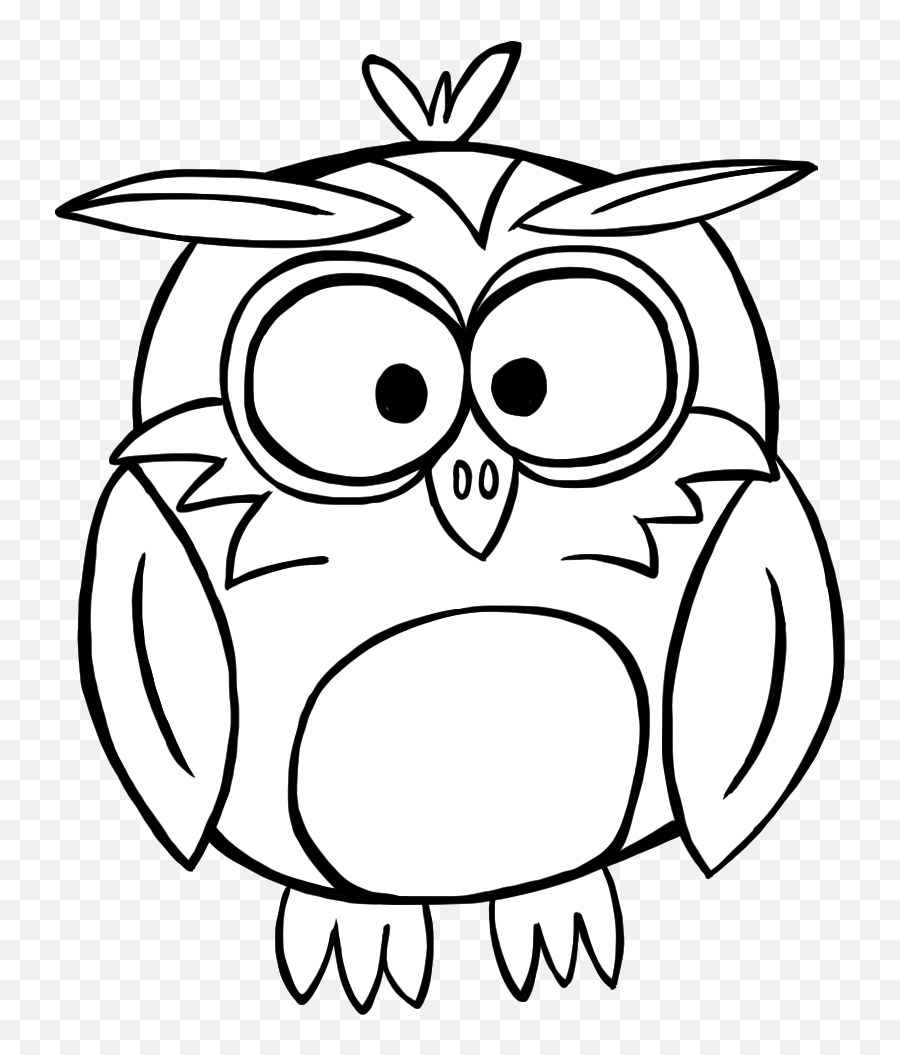 Png Owl Clipart Black And White - Owl Clip Art Black And White,Owl Clipart Png