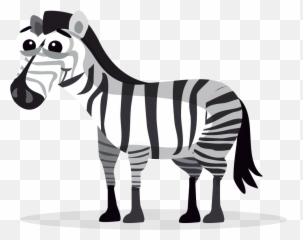 Clipart Cute Zebra Free Art - Cartoon Animals Png