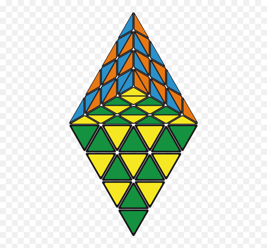Pretty Patterns Master Pyraminx Hexagon Hexagons - Pyraminx Cube Patterns Png,Checkered Pattern Png