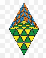 Pretty Patterns Master Pyraminx Hexagon Hexagons - Cube png