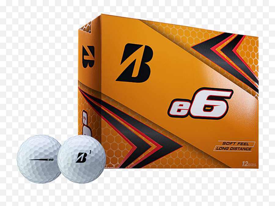 Bridgestone E6 Golf Balls 2019 - White Or Yellow 1 Dozen Bridgestone E6 Golf Balls Png,Golf Ball Transparent