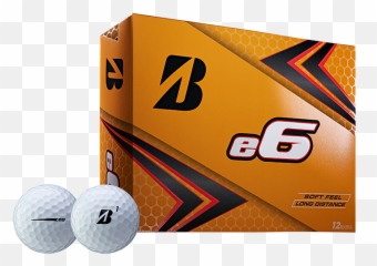Bridgestone E6 Golf Balls 2019 - White Or Yellow 1 Dozen Bridgestone E6 Golf Balls Png,Golf Ball Transparent