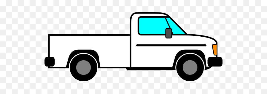 Pickup Truck White Clip Art - Vector Clip Art Pick Up Transportation Clipart Png,Pickup Png