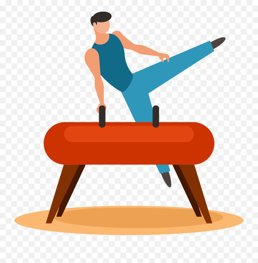 Clipart - Pommel Horse Png,Gymnast Png