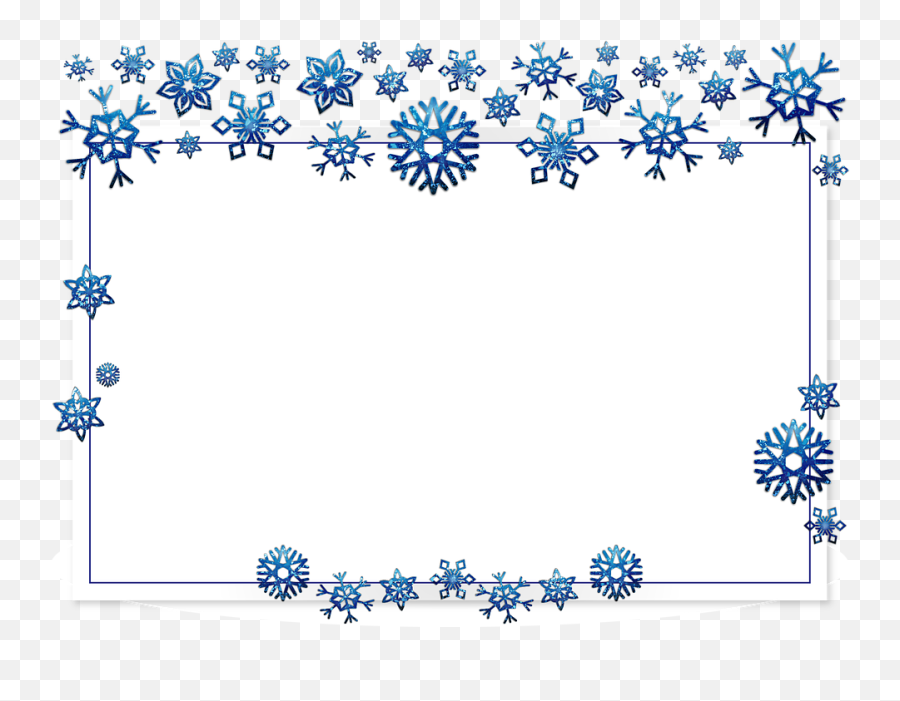 Frame Border Card - Decorative Png,Snow Frame Png