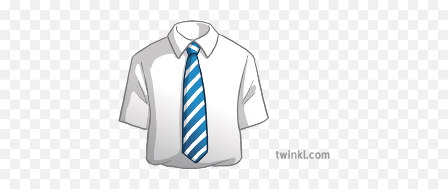 School Uniform Shirt And Tie Emoji - Shirt And Tie Illustration Png,School Emoji Png