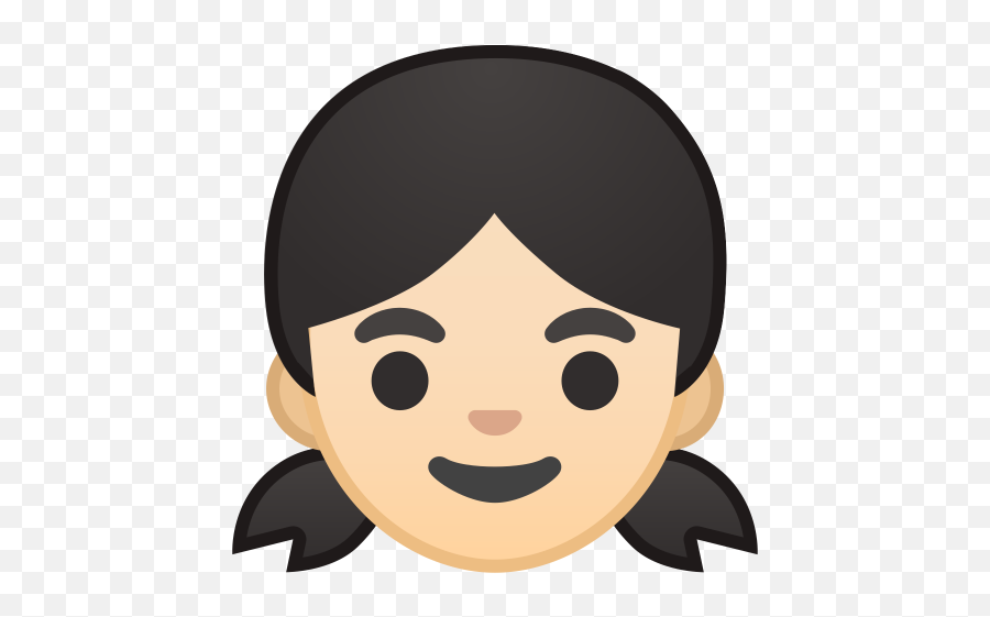 Girl Light Skin Tone Icon - Girl Face Emoji Png,Facial Png