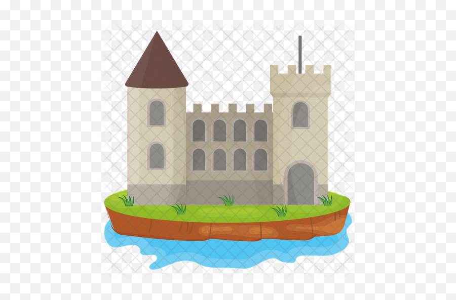 Castle Tower Icon Of Flat Style - Medieval Architecture Png,Castle Tower Png