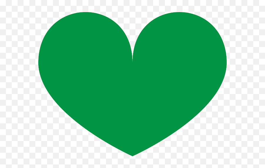 Green Heart Love Shape Valentine Png