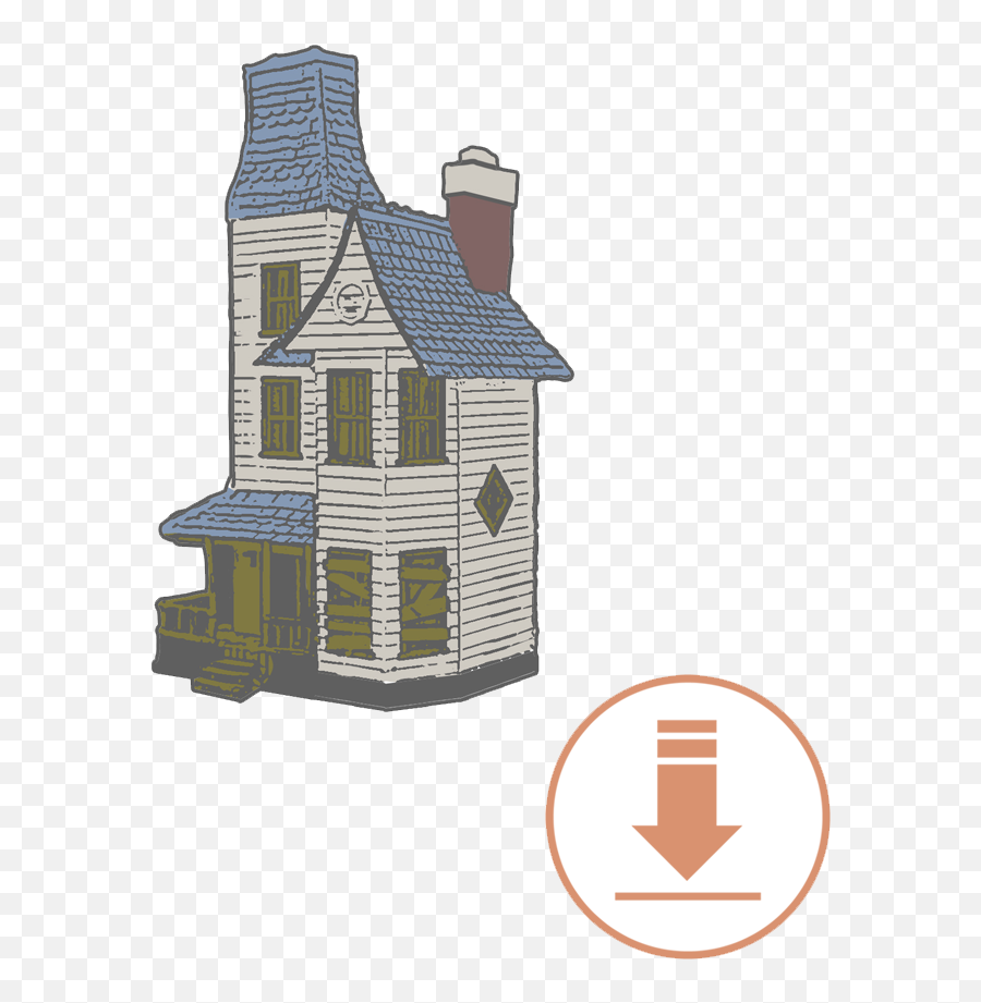 Gerard Way Haunted House Enamel Pin Single Download - House Gerard Way Pin Haunted House Png,Gerard Way Png