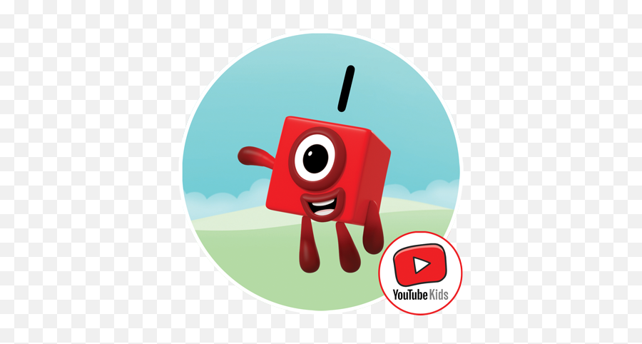 Numberblocks Learning Is Fun With Blocks - 1 Number Blocks Png,Youtube Kids Logo