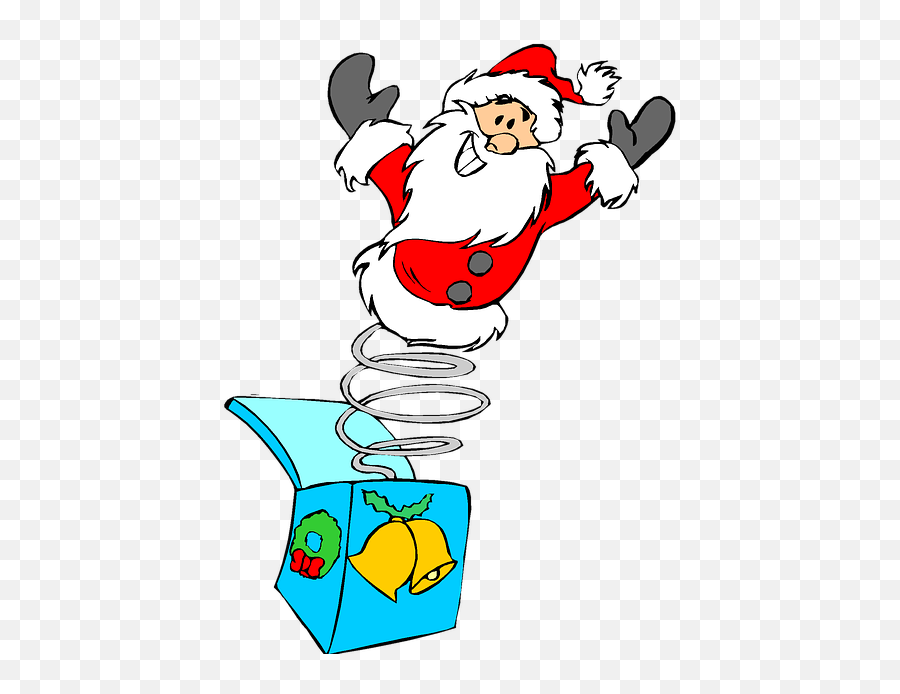 Christmas Holiday Clip Art Jack In The Box Santa - Clipart Jack In The Box Png,Jack In The Box Png