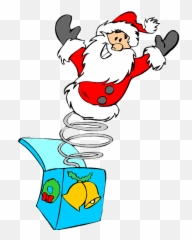 Christmas Holiday Clip Art Jack In The Box Santa - Clipart Jack In The Box Png,Jack In The Box Png