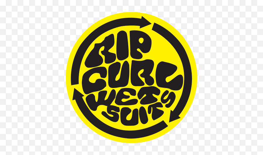 Printed Vinyl Rip Curl Wet Suits Logo - Rip Curl Png,Ripcurl Logo