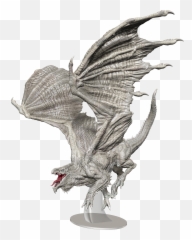 Du0026d Icons Of The Realms Miniatures Adult White Dragon U2013 Fan - Premium Figure png