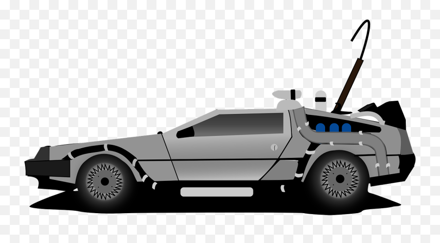Delorean Car Time Machine Back To - Free Vector Graphic On Back To The Future Delorean Car Png,Back Of Car Png