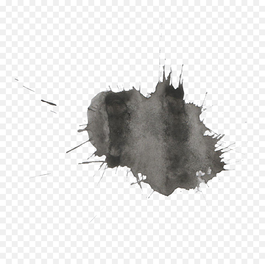 22 Black Watercolor Splatter Png Transparent Onlygfxcom - Black And Gray Watercolor Transparent,Chocolate Splash Png