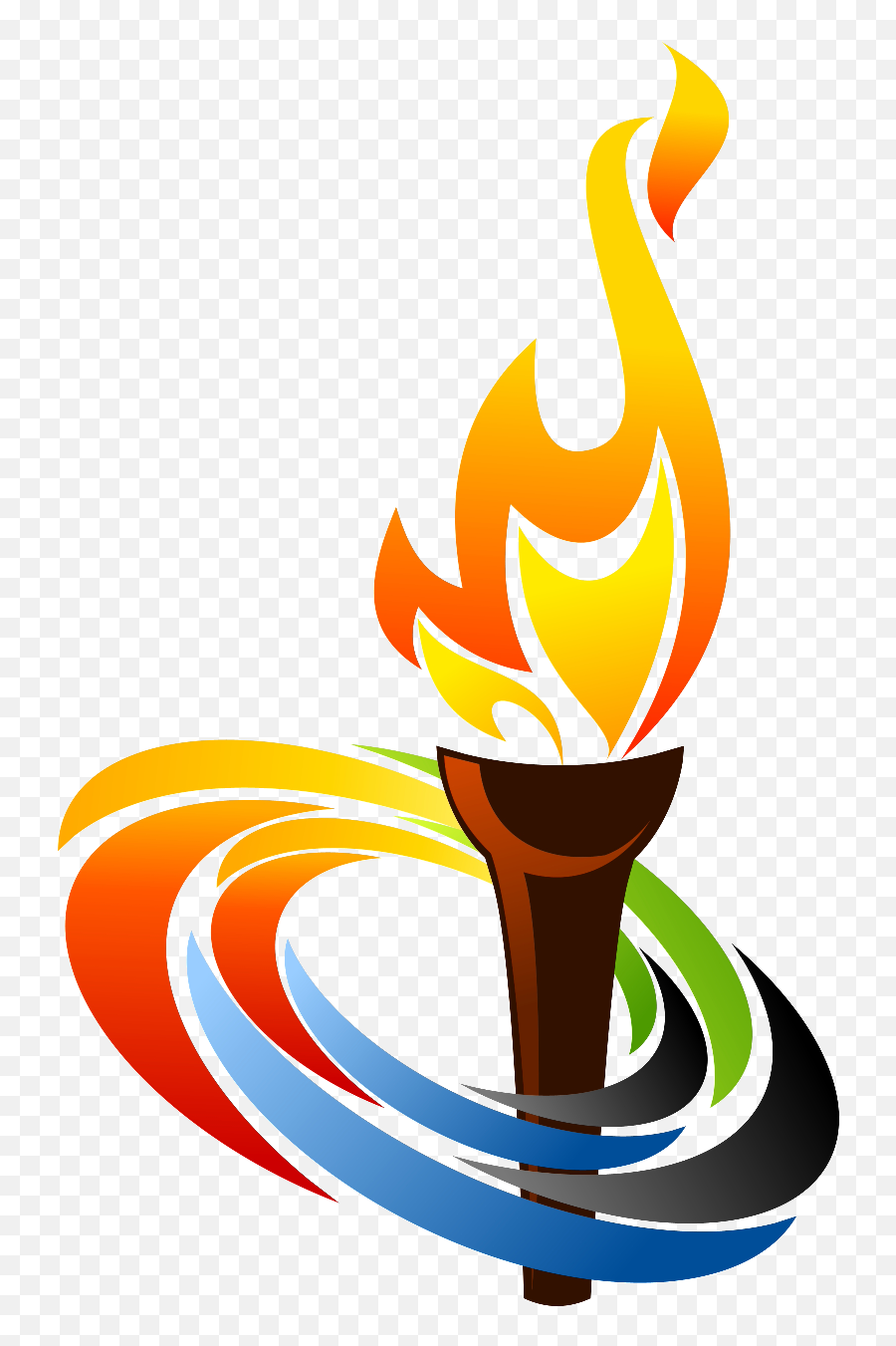 Clip Art Olympic Torch - Clip Art Library Clipart Olympic Flame Png,Minecraft Torch Icon