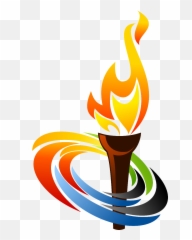 Clip Art Olympic Torch - Clip Art Library Clipart Olympic Flame png
