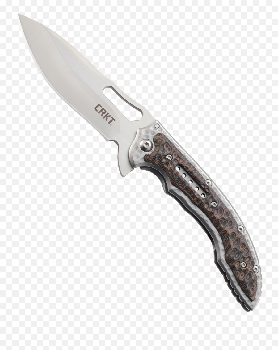 Crkt Fossil Folding Pocket Knife Stainless Steel Plain Edge Edc Folder With Frame Lock Everyday Carry Folded Satin Blade Finish 5470 - Crkt Fossil Knife Png,Beauty And The Beast Folder Icon