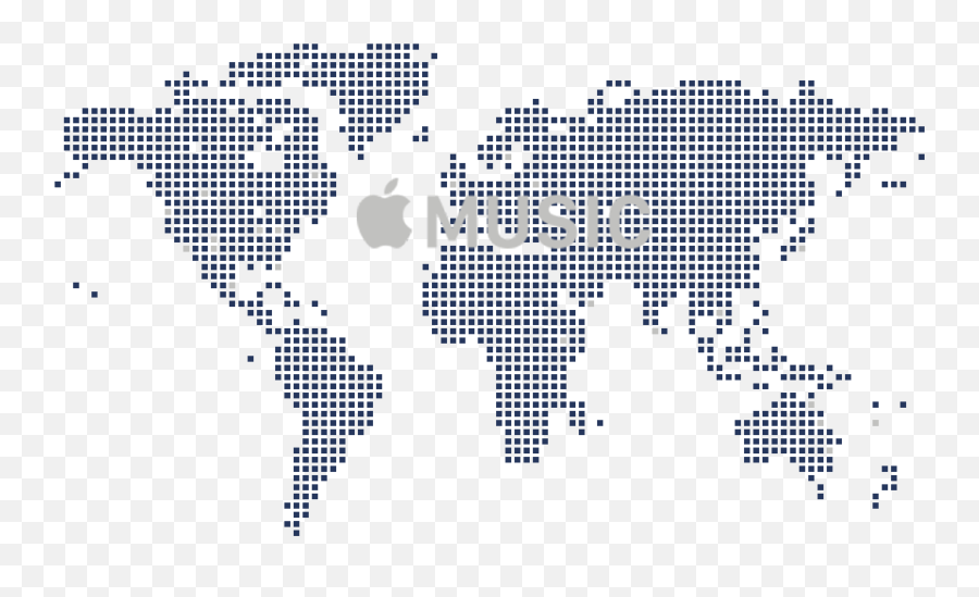 Apple Music Analytics Playlists U0026 Itunes Charts Soundcharts - World Map With Borders Vector Png,Apple Music Logo Transparent