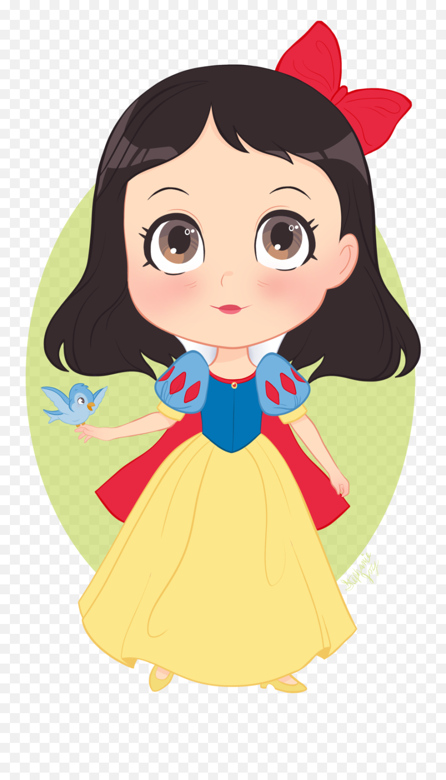 Clipart Face Snow White - Cute Easy Snow White Drawing Png,Snow White Png