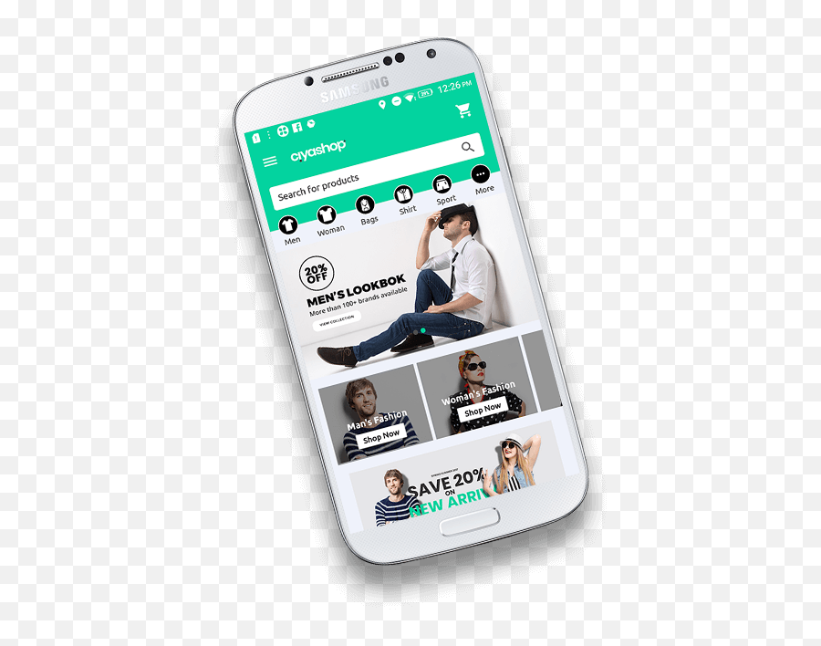 Ecommerce Android App Template Mobile - Ecommerce Android App Template Png,Android App Icon Template