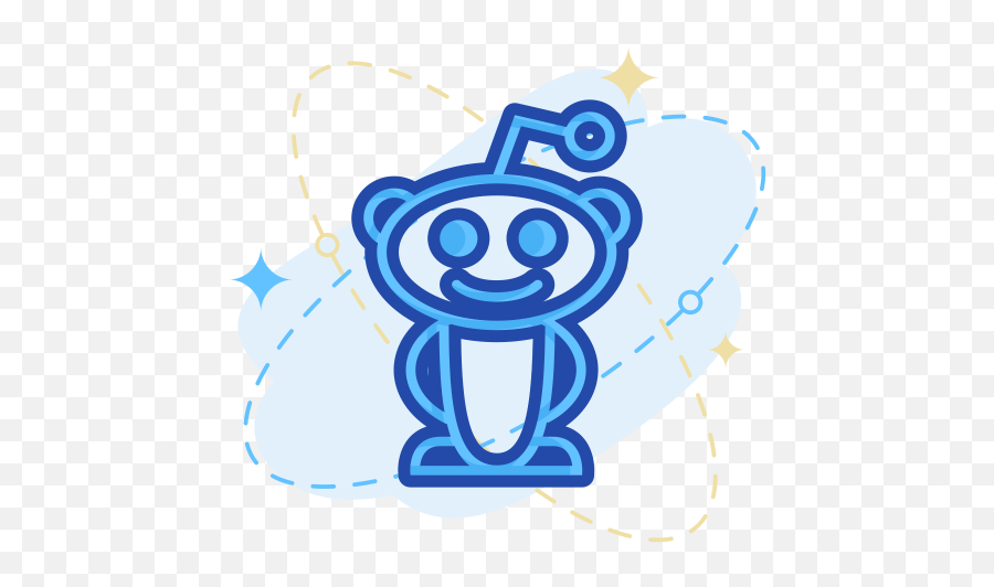 Reddit Logo Icon Of Colored Outline Style - Available In Svg Snapchat Logo Different Colors Png,Reddit Logo Transparent