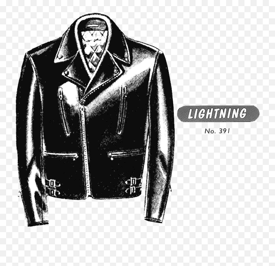 Lightning No391 - Drawing Black And White Leather Jacket Png,Icon Motorhead Skull Jackets