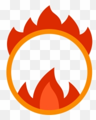 Circus Ring Of Fire Icon Color Style - Labor png